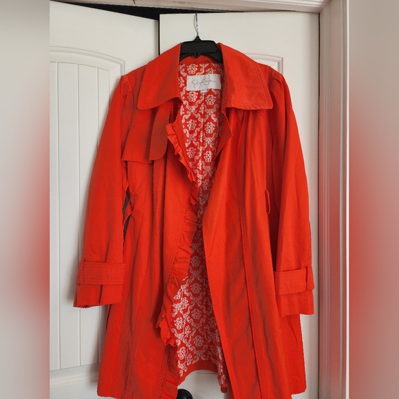 Jessica Simpson Ruffle Belted Coat - Picture 2 of 4